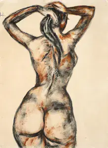Ara, K.H. (Artist). Nude, 1958 | Painting