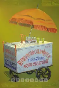 Singh, Sanjay Kumar (Artist). Ek Rupaya Ka Do Glass, n.d. | Painting