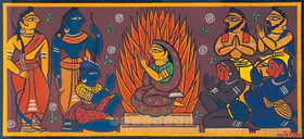 Roy, Jamini (Artist). Agni Pariksha, c.1947 | Painting