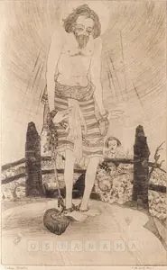 Chughtai, M.A.R. (Artist). The Holy Man, n.d. | Graphic Art