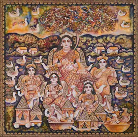 Burman, Jayshri (Artist). Utsav, 2020 | Painting