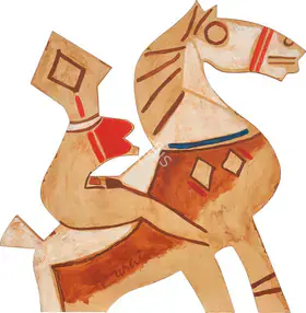 Husain, M.F. (Artist). Untitled (Horse and Rider), n.d. | Painting