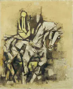 Husain, M.F. (Artist). Untitled (Horse), 1964 | Painting
