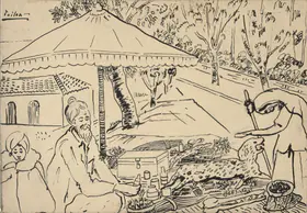 Mookherjea, Sailoz (Artist). Hakim, 1940s | Drawing