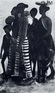 Sher-Gil, Amrita (Artist). South Indian Villagers Going to Market, 1937 | Painting