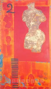 Chander, Kanchan (Artist). Torso And Two, 1997 | Painting