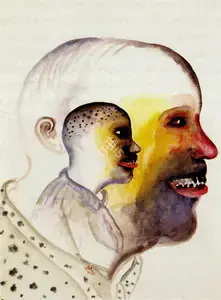 Khakhar, Bhupen P. (Artist). And His Son Also Had Black Teeth, 1995 | Painting