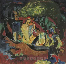 Gade HA Artist Kashmir Gouache on paper 1950 Painting FineArts 00600217