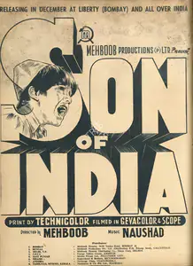 Mehboob (Producer), Son Of India, 1962 | Advertisement