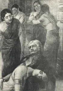 Varma, Raja Ravi (Artist). Mohini and Rugmangoda, 1899 | Painting