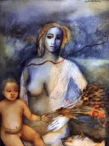 Menon, Anjolie Ela (Artist). Stories of the Sea II, n.d. | Painting