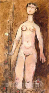 Husain, M.F. (Artist). Untitled, 1957 | Painting
