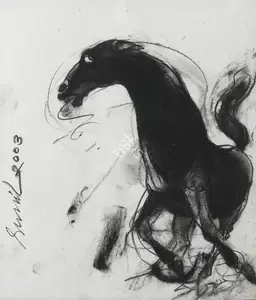 Das, Sunil (Artist). Untitled (Horse), 2003 | Painting