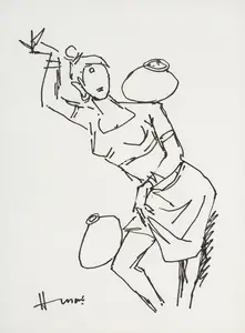 Husain, M.F. (Artist). Untitled, n.d. | Drawing