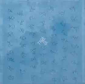 Akhilesh (Artist). Actually it is Untitled Blue Script, 2005 | Painting