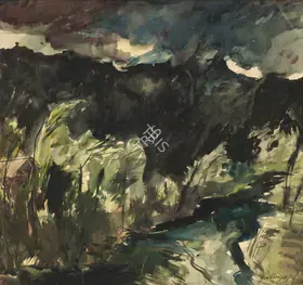 Raza, S.H. (Artist). Untitled, 1948 | Painting