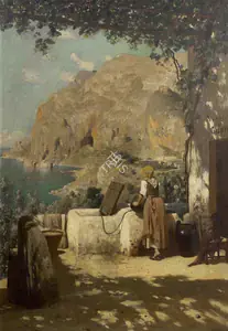 Ruith, Horace Van (Artist). View of Capri, n.d. | Painting