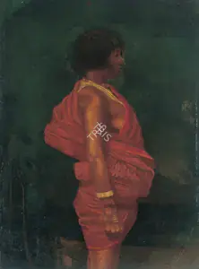 Attributed to Abalal Rahiman (Artist). Tribal Girl, early 1920s | Painting