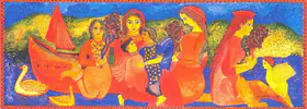 Burman, Jayshri (Artist). Untitled, 2001 | Painting