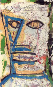 Souza, F.N. (Artist). Untitled (Head), 1959 | Painting
