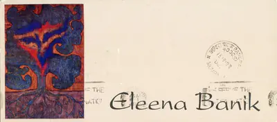 Banik, Eleena (Artist). Exhibition of Paintings, 1997 | Solo Exhibition Invitation | 00859973