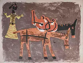 Husain, M.F. (Artist). Untitled, 1958 | Painting
