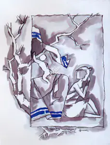 Husain, M.F. (Artist). Untitled, n.d. | Drawing