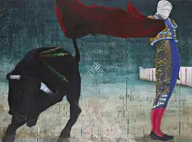 Iranna, G.R. (Artist). Afternoon Sacrifice-II, 2007 | Painting