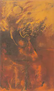 Das, Jatin (Artist). Descent, 1968 | Painting