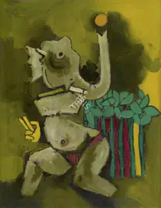 Husain, M.F. (Artist). Untitled, n.d. | Painting