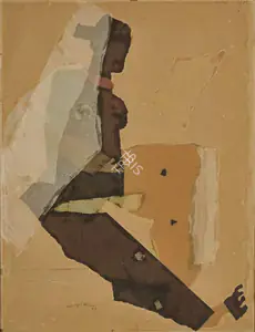 Husain, M.F. (Artist). Untitled, 1955 | Collage