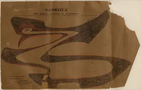 Tagore, Rabindranath (Artist). Untitled (Bird), n.d. | Painting
