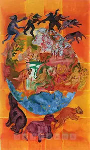 Malani, Nalini (Artist). Sita / Medea 1, 2004 | Painting