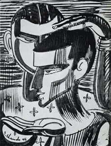 Chavda, Shiavax (Artist). Benediction, 1946 | Sketch