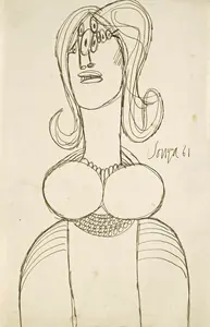 Souza, F.N. (Artist). Untitled, 1961 | Drawing