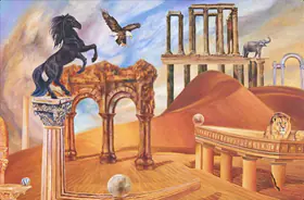Kaleka, Ranbir (Artist). Triumphs Ruin, 2018 | Painting