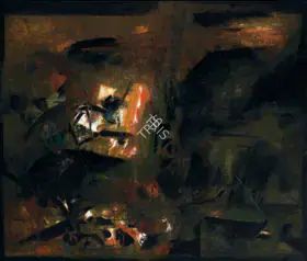 Raza, S.H. (Artist). L'orage, 1975 | Painting
