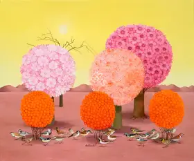 Delteil, Maite (Artist). The Summer Trees, 2015 | Painting
