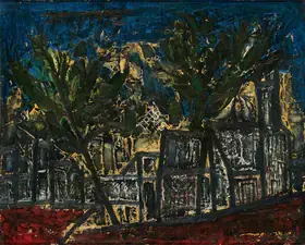Souza, F.N. (Artist). Landscape, 1957 | Painting