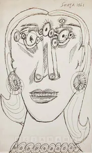 Souza, F.N. (Artist). Untitled, 1961 | Drawing