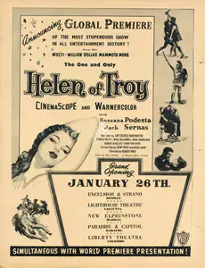 Walsh, Raoul (Director), Helen of Troy, 1956 | Advertisement