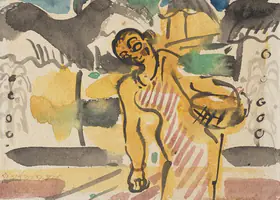 Baij, Ramkinkar (Artist). Untitled, 1977 | Painting