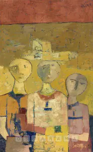 Ramkumar (Artist). Trio, n.d. | Painting