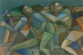 Goswami, Neeraj (Artist). Marathon, 2005 | Painting