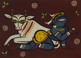 Roy, Jamini (Artist). Untitled (Krishna), n.d. | Painting