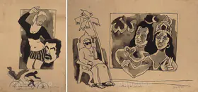 Husain, M.F. (Artist). Culture Of The Street Series, 1981 | Painting