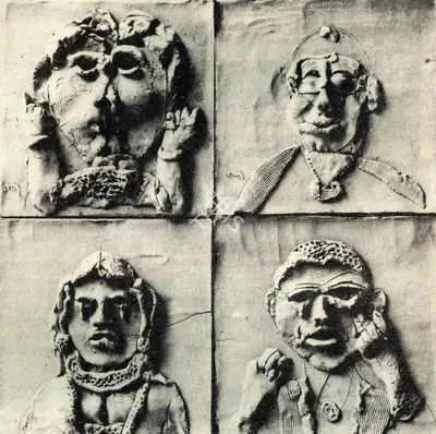 Subramanyan, K.G. (Artist). Portrait Heads, 1977 | Sculpture