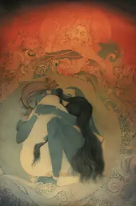 Chatterjee, Sanat (Artist). Primordial, 1964 | Painting