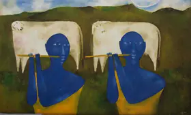 Shah, Haku (Artist). Untitled (Krishna Series), 2000 | Painting
