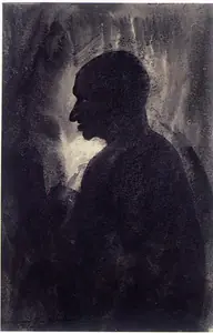 Roy Chowdhury, D.P. (Artist). Gandhi, 1969 | Painting